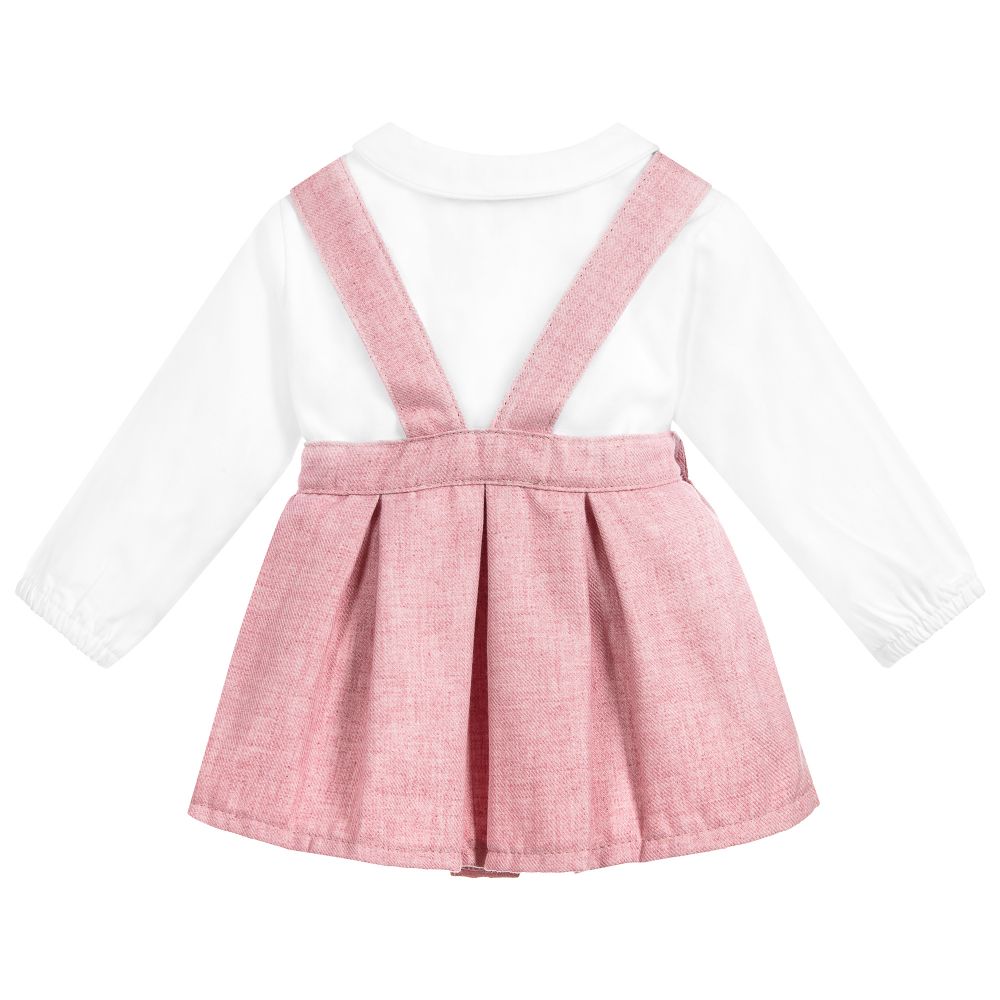 open lace back dress Baby Pink Knitted All In One