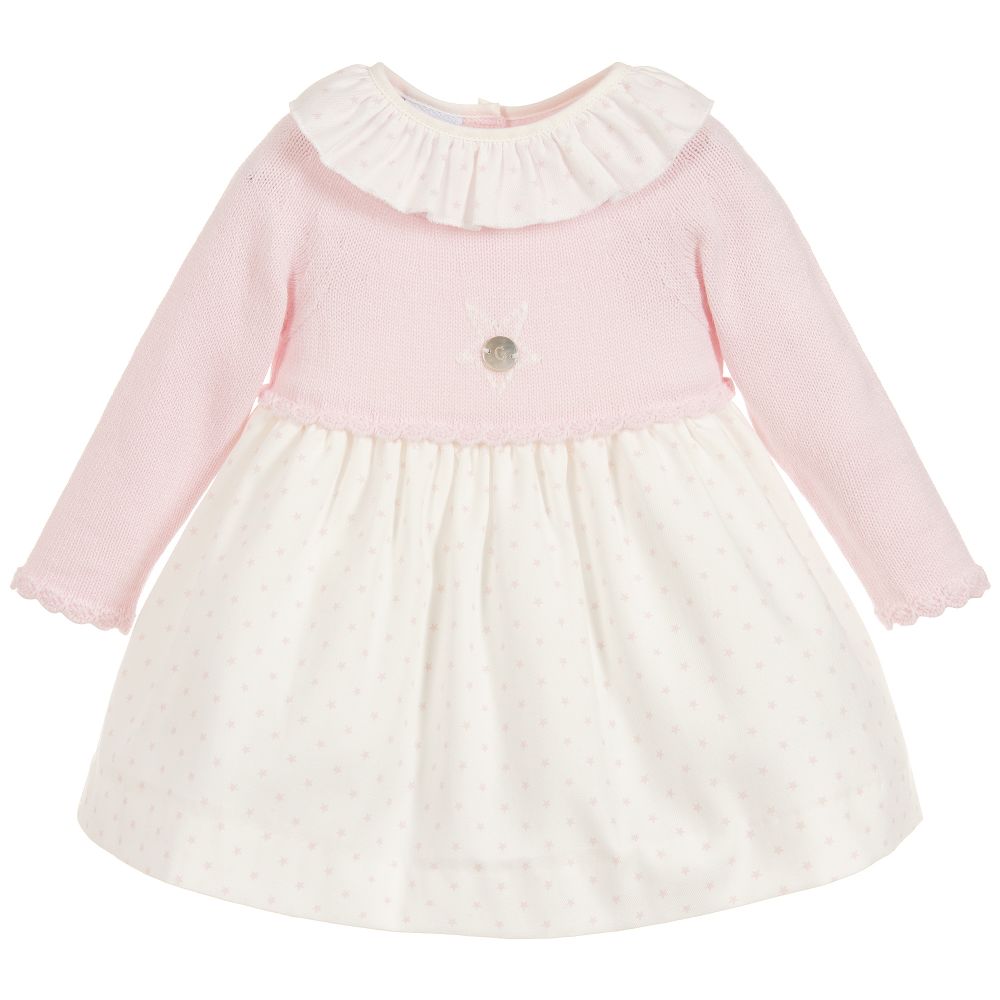 Granlei Knitted Star Dress, spanish baby knitwear – Arabella's Baby Boutique