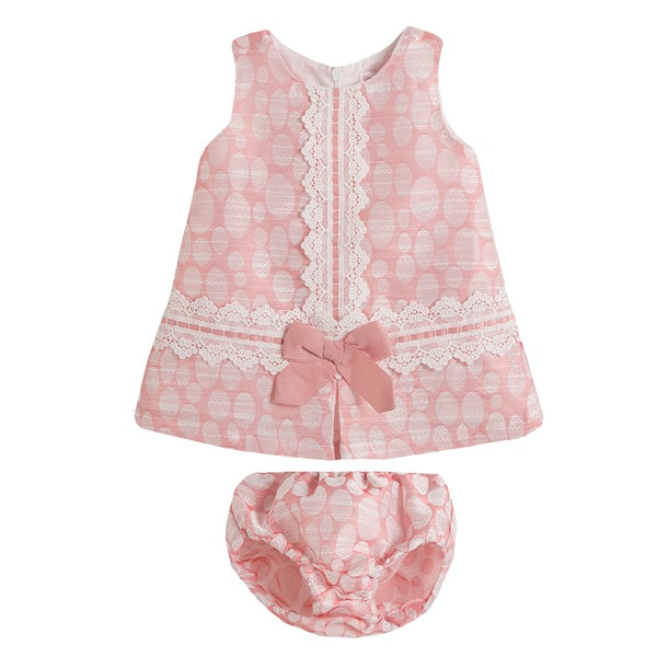 Newness Pink Circles Baby Girl's Dress - Arabella's Baby Boutique