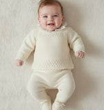 granlei baby cream knitted outfit spanish baby 