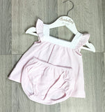 'Rosie' Pink Cotton 2 Piece - Arabella's Baby Boutique