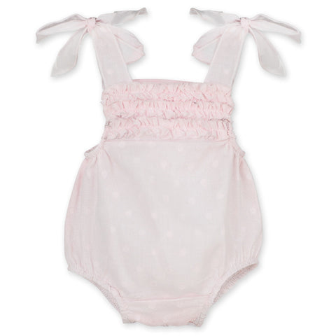 CALAMARO -  Baby Pink Romper - Arabella's Baby Boutique