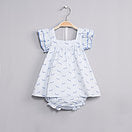 Dadati Blue Baby Dress Set - Arabella's Baby Boutique