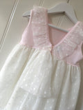 'Belle' Granlei Pink & Ivory Tulle Dress - Arabella's Baby Boutique