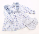 Blue Swiss Dot Dress by Kiriki - Arabella's Baby Boutique