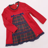 Kirki Red & Navy Tartan Dress - Arabella's Baby Boutique