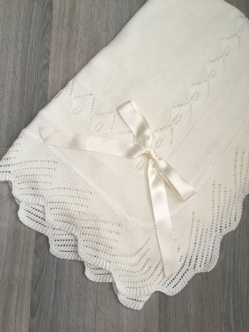 Cream Baby Blanket - Arabella's Baby Boutique