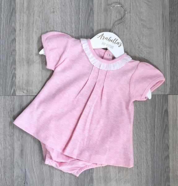 'Chelsea' Pink Cotton 2 Piece Oufit - Arabella's Baby Boutique