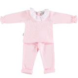 Babidu Pink Frill Neck 2 Piece Outfit - Arabella's Baby Boutique