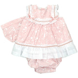 BABYFERR - Stripey Dress & bonnet set - Arabella's Baby Boutique