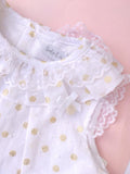 'Milly' White & Gold 2 Piece - Arabella's Baby Boutique
