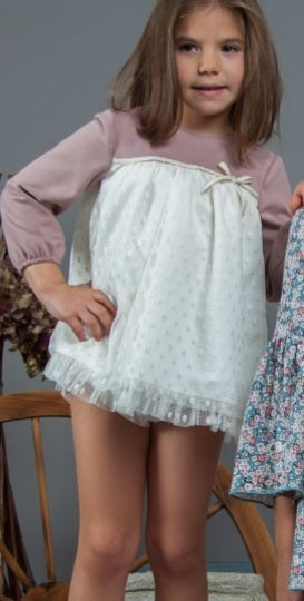 Noa Pink & Ivory Dress Set - Arabella's Baby Boutique
