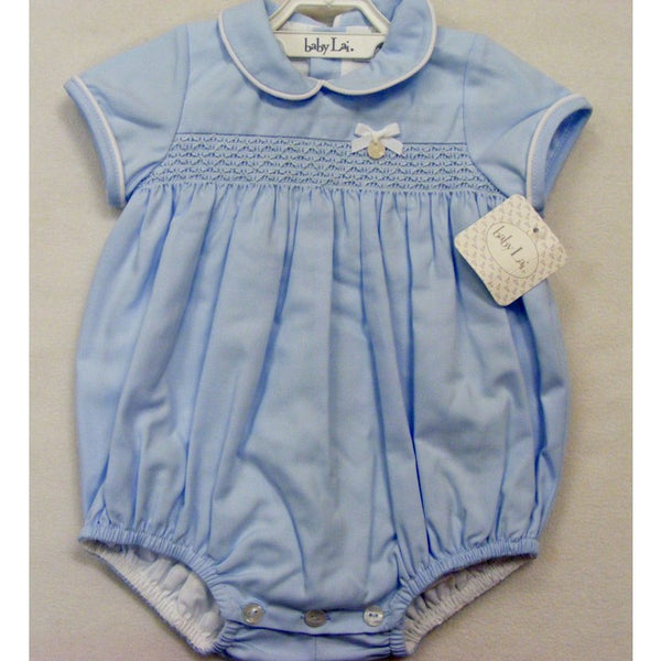 BabyLai Baby Blue Romper - Arabella's Baby Boutique