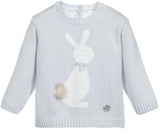 Granlei Knitted Bunny Jumper Grey - Arabella's Baby Boutique