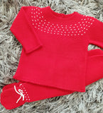 Granlei Red Knitted Baby Set - Arabella's Baby Boutique