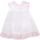BABYFERR - Pink 'Ana' Dress with Frill Neck - Arabella's Baby Boutique
