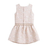'Aurora' Gold and Ivory Girls Dress - Arabella's Baby Boutique