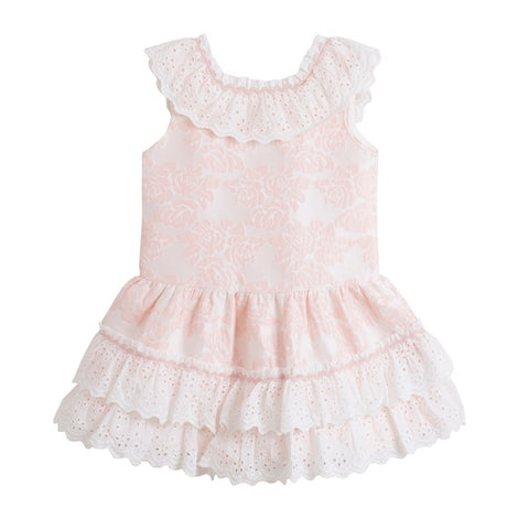Newness Pink Floral Dress, Baby Pink - Arabella's Baby Boutique