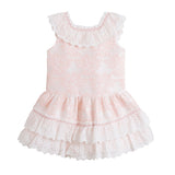 'Carlotta' Dress, Baby Pink and Ivory Dress - Arabella's Baby Boutique