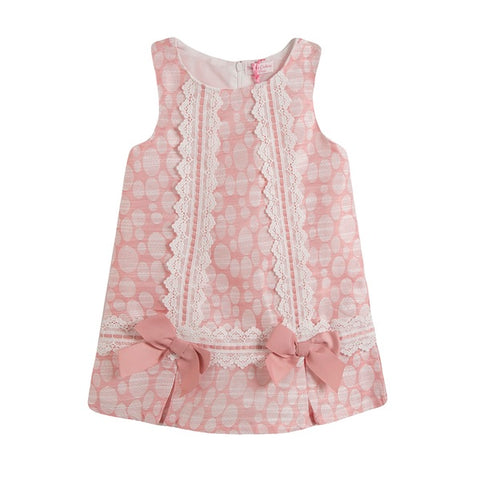 Newness Pink Circles Girl's Dress - Arabella's Baby Boutique