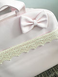 Pink Bow and Lace Baby Changing Bag - Arabella's Baby Boutique