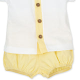 Calamaro - White & Lemon Short Set - Arabella's Baby Boutique